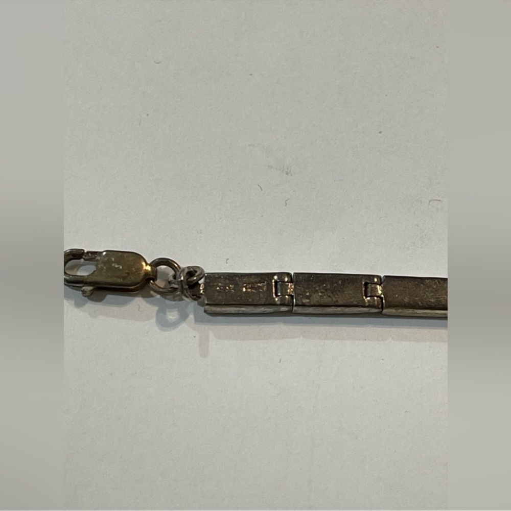 925 Starling Silver Lapiz Lazuli Bracelet - Picture 5 of 7